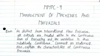 MMPC 009 solved assignment 2023-2024 | MMPC  009 ignou solved assignment 2023-2024 | MBA | ignou