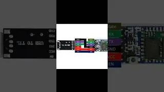 CH340/FT232 usb to ttl device witing with HC-05 bluetooth module. 