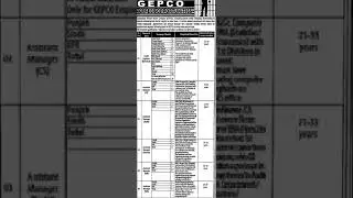 GEPCO Jobs #govtjobs #govtjobsinpunjab