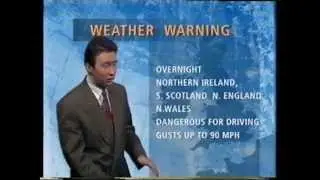 BBC Weather 23rd January 1993 Severe Gale   Rob McElwee