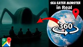 360&deg; VR I Found Sea Eater Monster ! on Google Maps and Google Earth