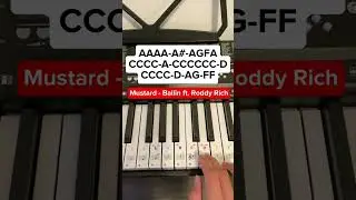 Mustard - Ballin&rsquo; ft. Roddy Rich (Piano Tutorial)