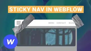 Webflow Sticky Navbar Footer | Position Sticky Not Working in Webflow