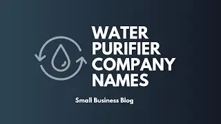 Best Water Purifier Company Names
