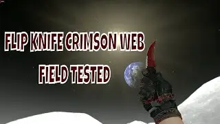 Flip Knife Crimson Web - Field Tested Skin Showcase