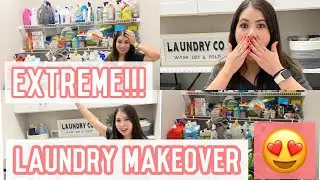 CREATING A MINIMALIST LAUNDRY ROOM / Laundry Room Tour
