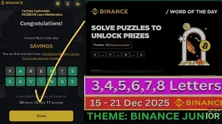 WORD OF THE DAY | Binance Junior Theme | Learn New Crypto Words Daily 