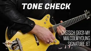 TONE CHECK: Gretsch G6131-MY Malcolm Young Signature Jet Demo | No Talking