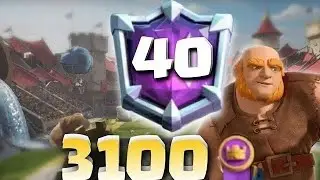 3100🏅Broken Giant deck In Top Ladder Gameplay - Clash Royale