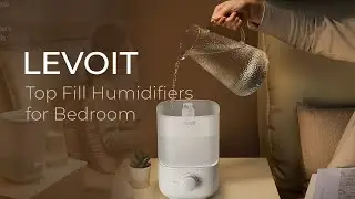 LEVOIT Top Fill Humidifiers for Bedroom, Cool Mist Air Humidifier for Home Baby Nursery & Plants