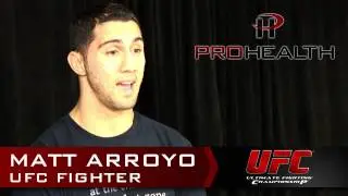 UFC Fighter Matt Arroyo endorses Dr Doug Arvanitis