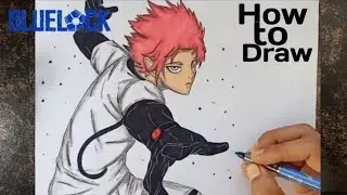 How to draw Sae Itoshi | Blue Lock Drawing step by step