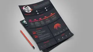 UI/UX Designer Resume Design in Adobe Illustrator CC (Complex Version)