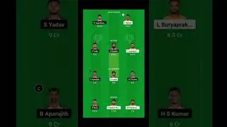 NRK vs CSG dream11 Team | TNPL 2023 #shorts