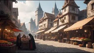 Medieval Market Stroll | Relaxing Medieval Fantasy Music