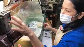 天然石ルースをバフトップ加工します！自分で原石を加工できる工場