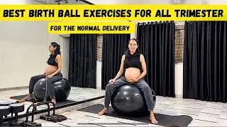 Best Birth Ball exercise for easy delivery 🤰🏻pregnancy workouts #pregnancy #fitness #motivation 