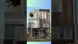 Crafting elevation of Duplex villa at Gsquare Magica Urapakkam #construction#gsquare#architecture