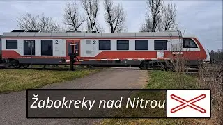 Železničn&eacute; priecestie ● Žabokreky nad Nitrou● 7.1.2023 (FIRST APRIL)