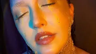 Gold Foil Editorial Makeup