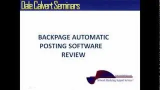 Backpage Posting Software