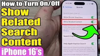 🔍 How to Turn On/Off Show Related Search Content on iPhone 16/16 Pro Max 📱 | iOS 18 Guide