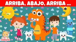 😁Cepíllate Los Dientes | Canción de buenos hábitos|  HiDino Canciones Para Niños