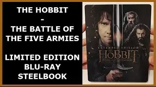 THE HOBBIT - THE BATTLE OF THE FIVE ARMIES - EXTENDED BLU-RAY STEELBOOK UNBOXING - SATURN EXCLUSIVE