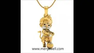 Latest Jewellery Design Mens Jewellery Hanumanji Pendant for men by menjewell.com