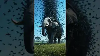A weak elephant attacked by dangerous bats saved by rescue team#animals #humanity #rescueanimals