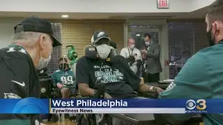 Several Eagles visit veterans at VA Medical Center