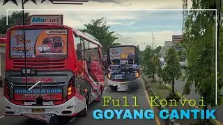 LUASNYA PANDANGAN BUS SR3 SINGLE GLASS | BELASAN BUS KONVOI DI YOGYAKARTA