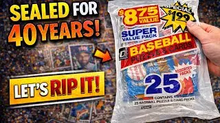 Эта сумка Donruss Value Bag 1980-х годов не использовалась уже 40 лет&hellip; Давайте её порвем!