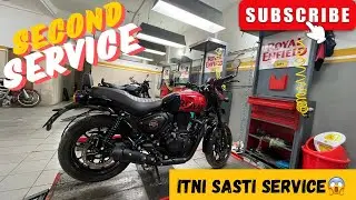 Second Service Cost of Royal Enfield Hunter 350 || Detail of Service || @Royal Enfield