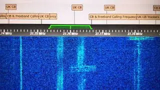 27.760 MHz FM 27760 kHz Data Stream Constant Signal MFSK [G8JNJ SDR] 27 MHz DX Skip 23 March 2024