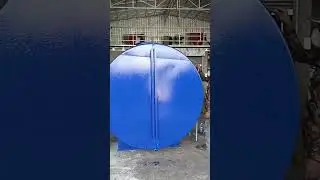 Beautiful day with Beautiful Tanks #workout #creative #welding #building #steel #machine #colors