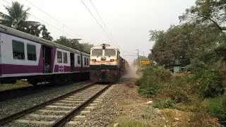 Perfect Dust Storm Train Crossing Intercity Express Furious Agressive Dust Storm Skipping BGAE St''