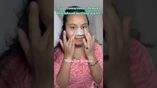 Honest review of blackhead melting water #consciouschemist #trending  #youtubeshorts #review #viral