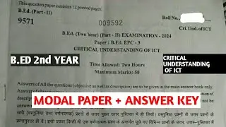 critical understanding of ict b.ed 2nd year important questions || critical understanding of ict