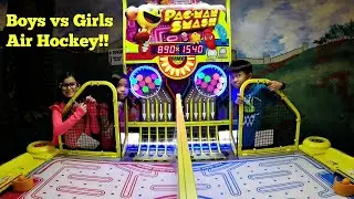 Arcade Pac-Man Smash Air Hockey Entertainment Challenge ゲームセンター