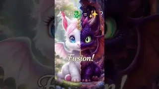 #Unicorn + Dragon #PetFusion ✨ Which side do you love more?#FantasyPets #Dragon #MythicalCreatures