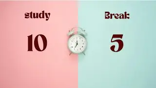 Full Pomodoro Session &ndash; 10/5 Timer (4 Rounds) || Motivational Prompts + Music Only in Breaks.