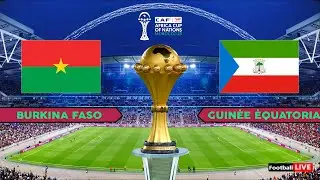 BURKINA FASO vs GUNEA ÉQUATORIALE - Coupe d'Afrique des Nations 2025 Match complet | Simulation PES