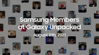 Samsung Members at Galaxy Unpacked August 2021 Highlights
