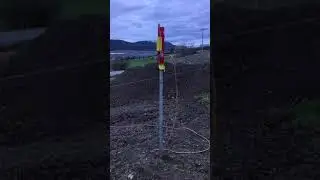 Man Saver post pounder, air driven 2-3/8&rdquo; galv posts