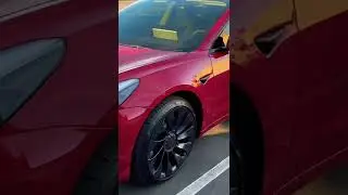 Tinting Tesla M3P Stratos #beforeandafter #shorts #windowtint #teslamodel3 #teslacar #tesla #cars
