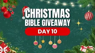 День 10: Премиум-библии CSB | Рождественская раздача Библий 🎄