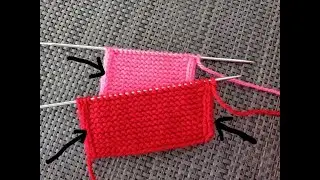 ❤️ sch&ouml;ne Kante aus 3 Maschen stricken lernen