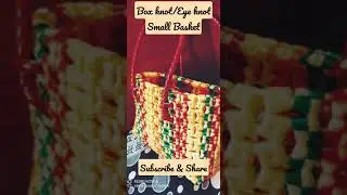 Model-87/Box knot/Eye knot multicolor small basket promo
