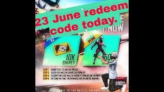 Free fire redeem code today 23/june. || 12:00